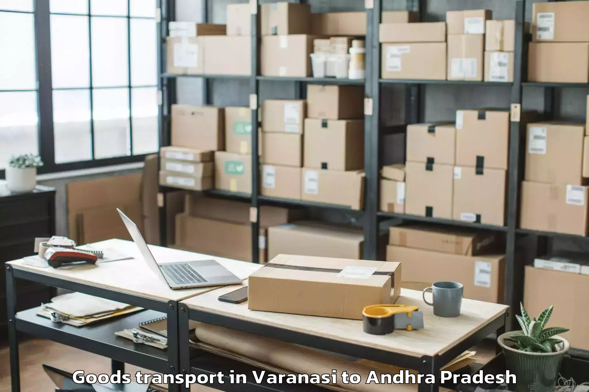 Book Your Varanasi to Chinthakommadinne Goods Transport Today